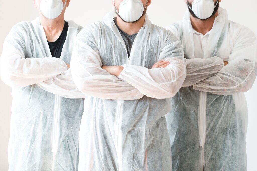 three professional painters